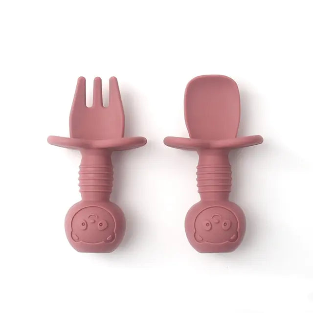 Silicone Fork and Spoon Set